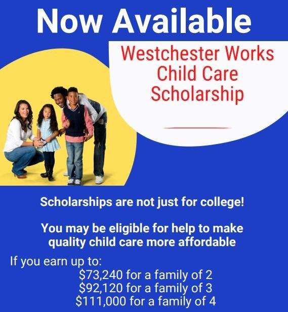  Image teases information about scholarship money for affordable child care